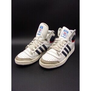 Adidas Top Ten Hi Shoes Mens 6 40th Anniversary White Navy Red D65161 2019